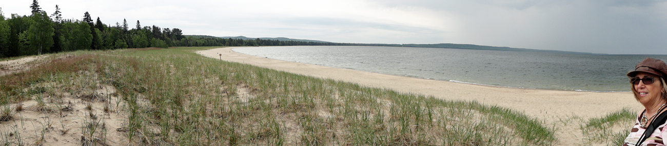 Karen Duquette at Pancake Bay Provincial Park