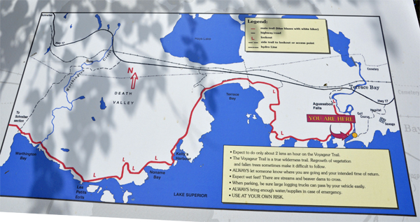 map showing the location of the two RV Gypsies on June 24, 2013 in Ontario