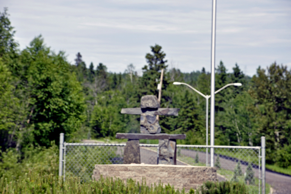 an Inukshuk