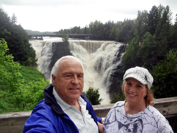 The two RV Gypsies at Kakabeka Falls