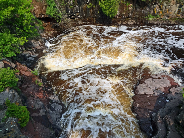 raging water at the Temperance River