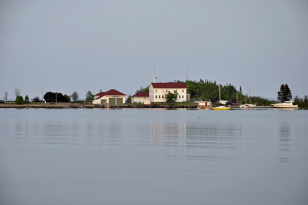 photo taken from the back of Grand Marais RV Park