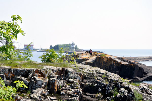 photo taken from the back of Grand Marais RV Park