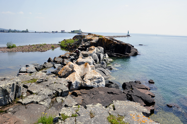 photo taken from the back of Grand Marais RV Park