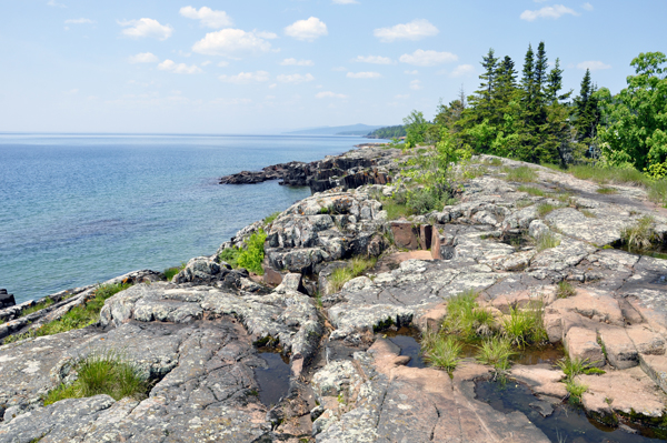 photo taken from the back of Grand Marais RV Park