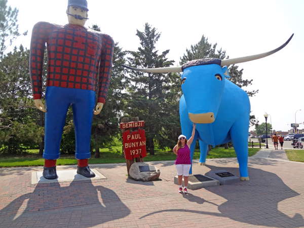 Paul Bunyan, Babe, and Karen Duquette