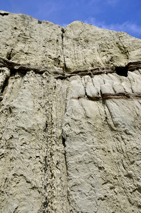 variety of texture and colors in Castle Butte