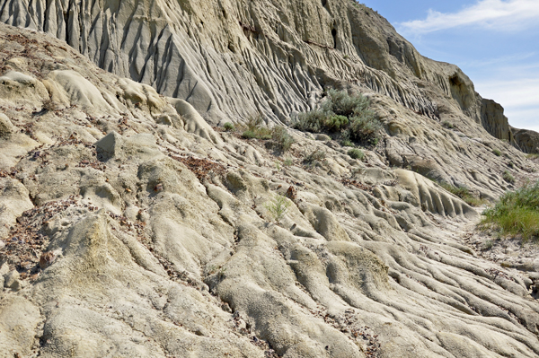 Castle Butte varies in shape and texture