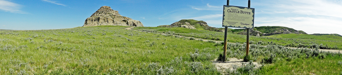 First look at Castle Butte and its sign