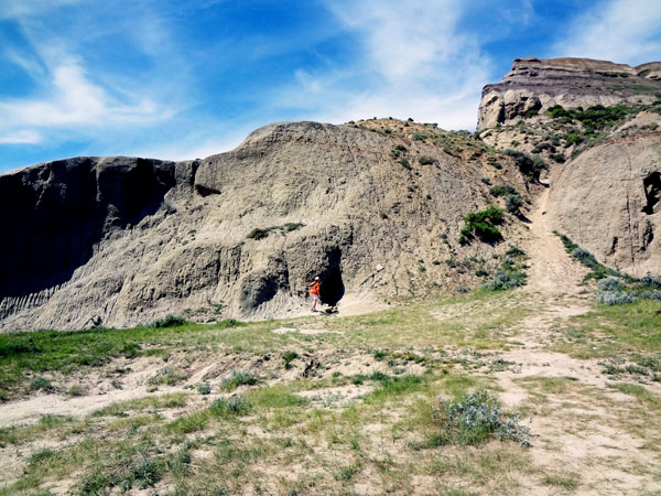 Karen Duquette notices a cave