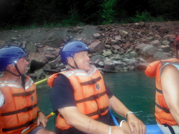 Lee Duquette enjoying the trip