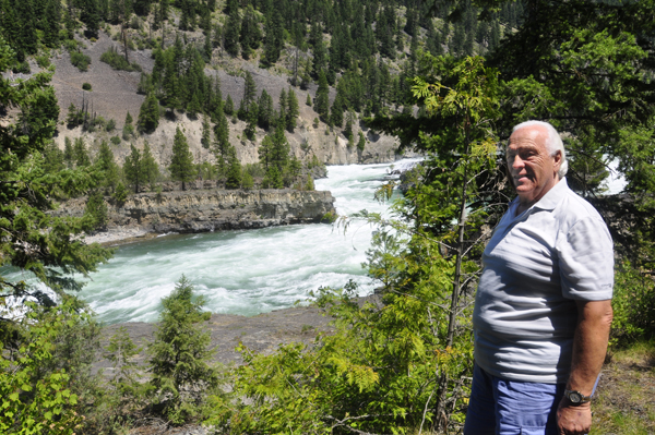 Lee Duquette at Kootenai Falls