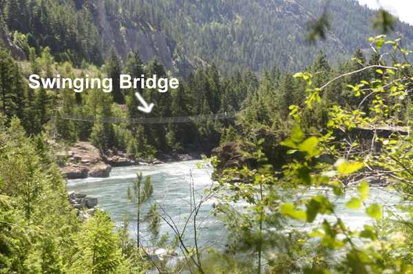 A look at the Swinging Bridge