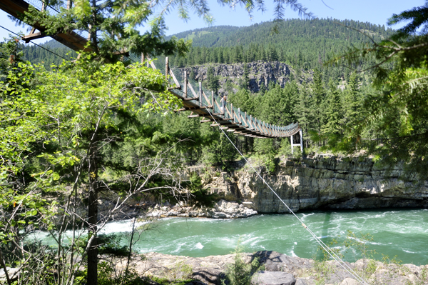 A look at the Swinging Bridge