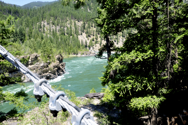 view from the platform beside the bridge