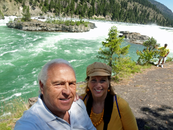 The two RV Gypsies at Kootenai Falls