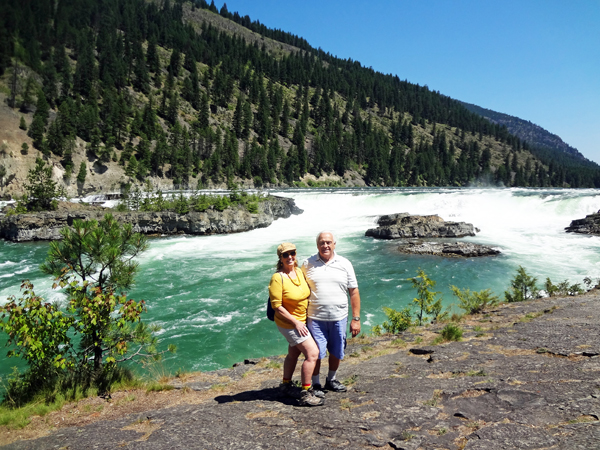 The two RV Gypsies at Kootenai Falls