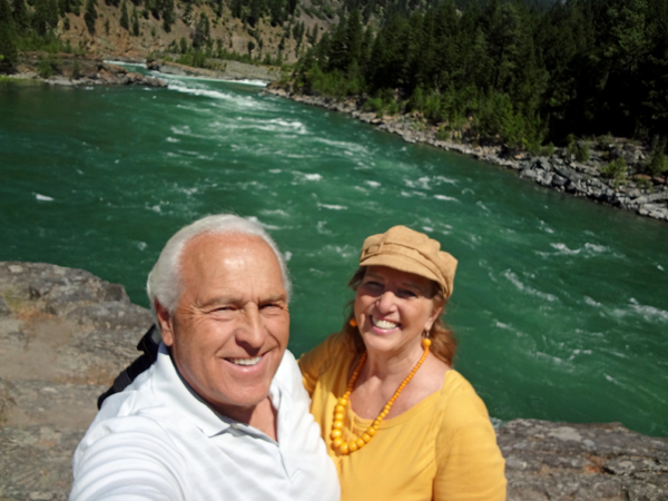 The two RV Gypsies by the Kootenai River