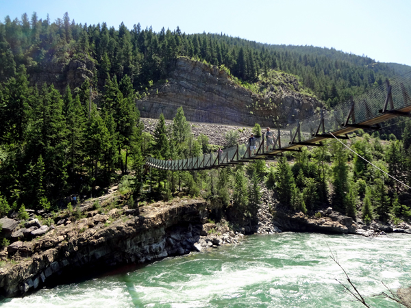 the swinging bridge