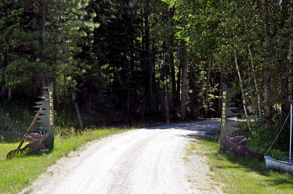 entrance to Blue Lake RV Resort