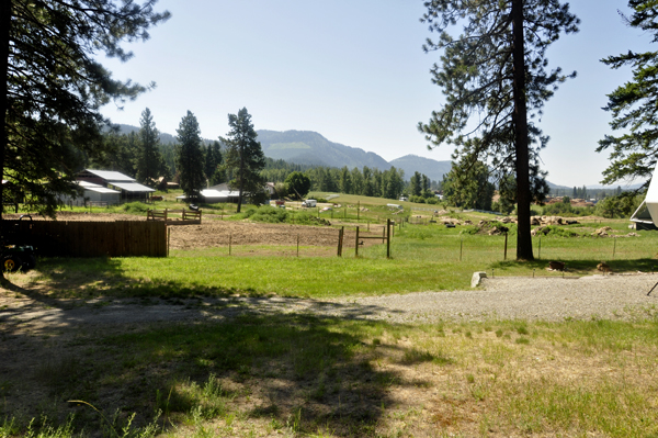 view from the door of  the two RV Gypsies' RV