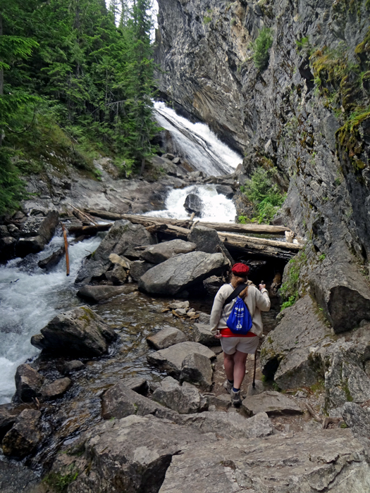 Karen Duquette and Lower Granite Creeek Falls