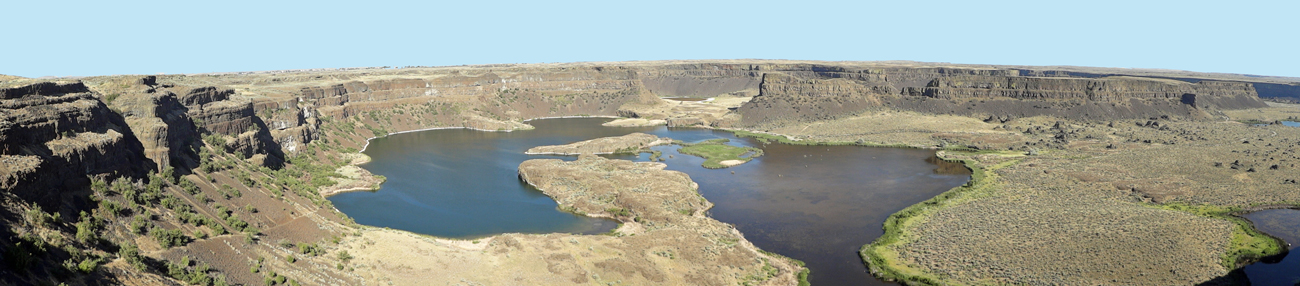 panorama of Dry Falls