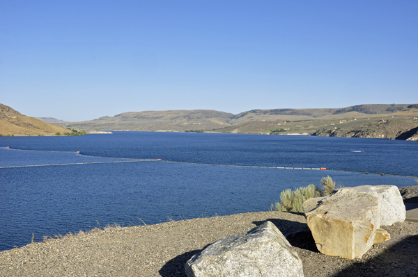 the lake by the dam