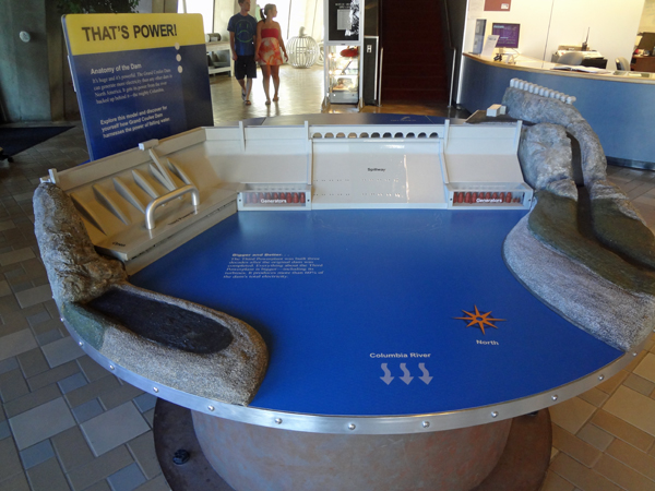 display inside the Coulee Dam museum