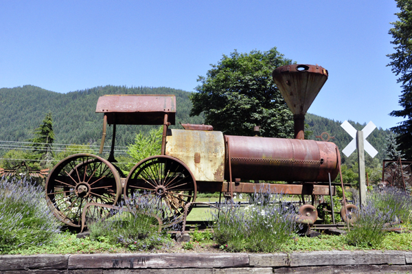 a train sculpture