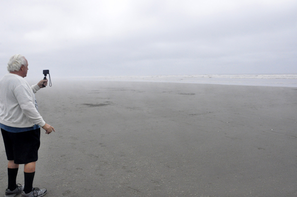 Lee Duquette on the beach