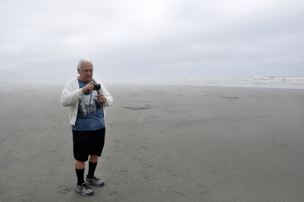 Lee Duquette on the beach