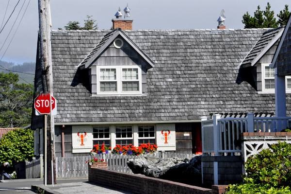 A house with lobster panels for shutter