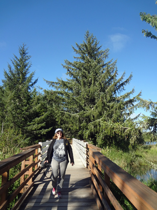 Karen Duquette on the boardwalk