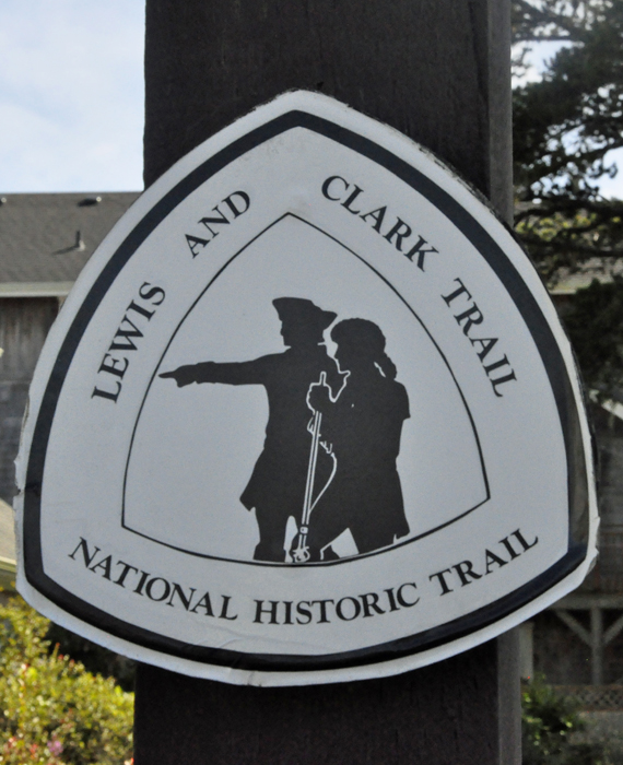 Lewis and Clark trail sign