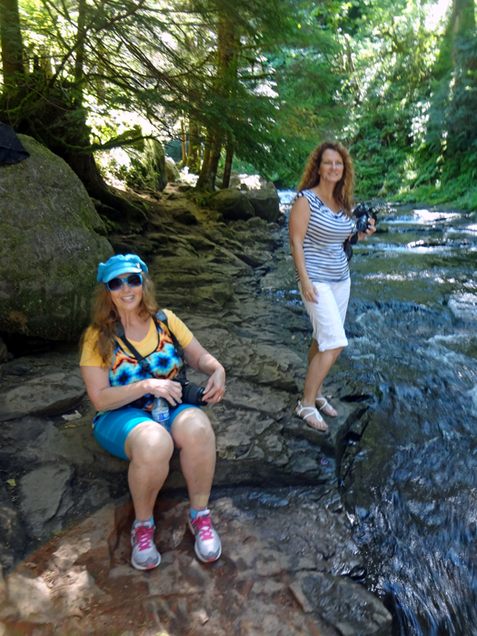 Ilse and Karen at Stavation Creek