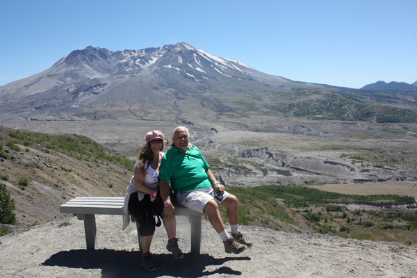 The two RV Gypsies take a break along the trail