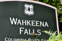 Wahkeena Falls sign