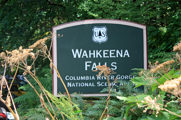 Wahkeena Falls sign