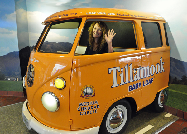 Ilse Blahak drives The Tillamook Cheese Van