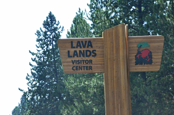 Lava Lands Visitor Center sign