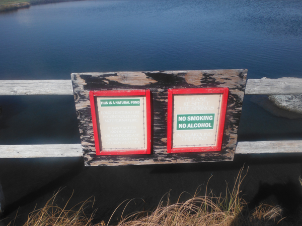 signs at Crystal Crane Hot Springs