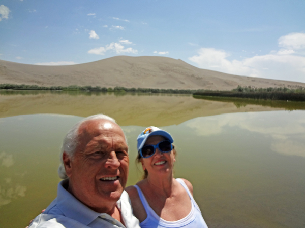 the two RV Gypsies at Sand Dunes Lake