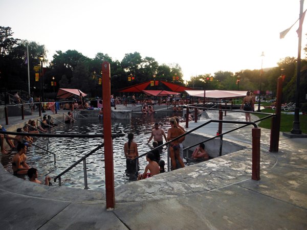 one of the hot springs pools