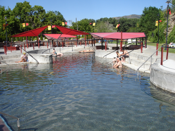 The second hottest area known as the cooler hot pool