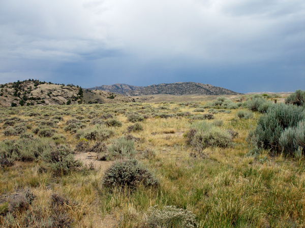 view of the mountains in the distance