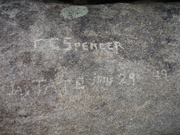 writings at Independence Rock