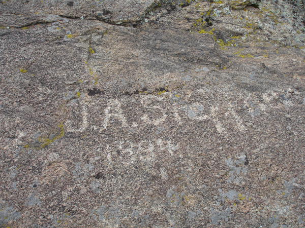 writings at Independence Rock