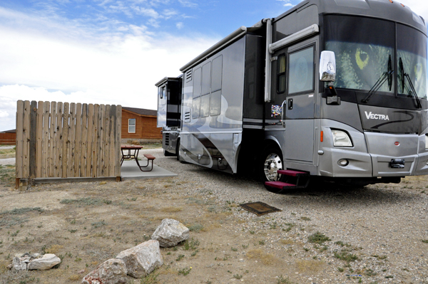 The RV of the two RV Gypsies at Rawlins KOA