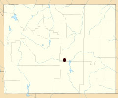 map of Wyoming showing location of Devil's Gate